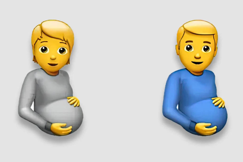 Atualização trouxe 37 novos símbolos para o teclado. iPhone lança emoji de homem grávido e figuras de gênero neutro