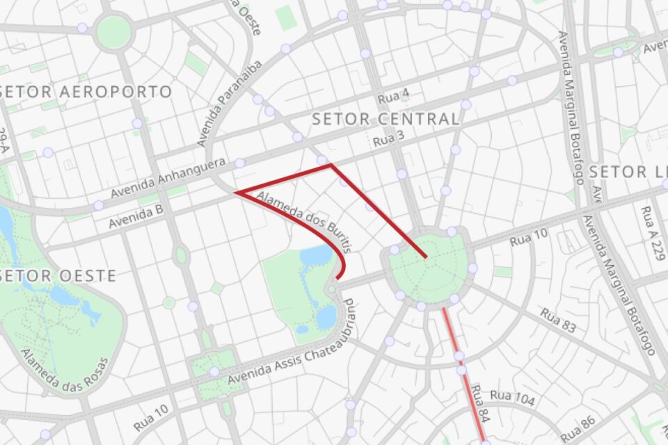 Trajeto da cavalgada durante abertura do Circuito de Cavalhadas de Goiás