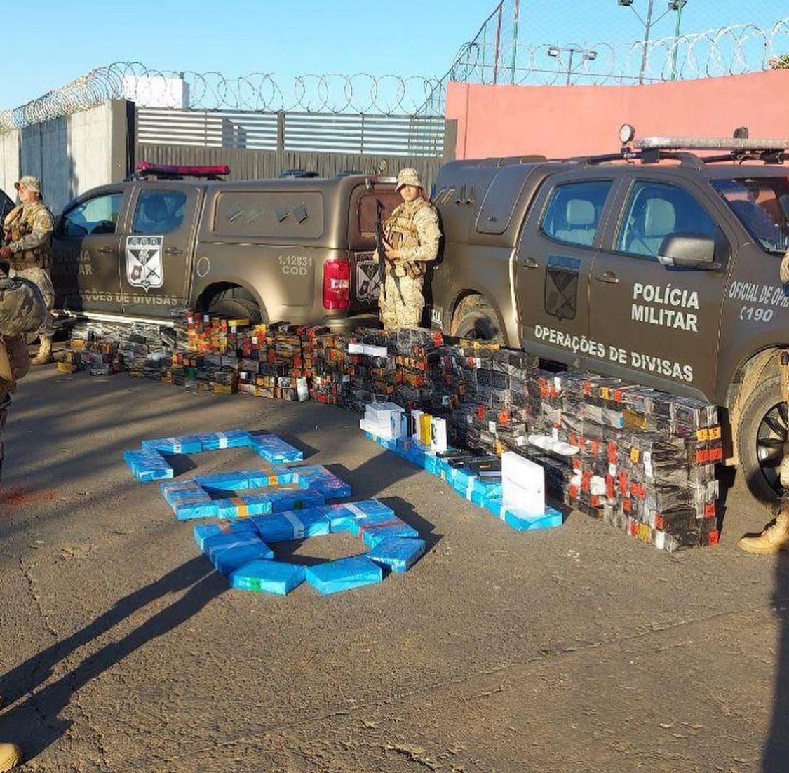 Carga milionária vinda do Paraguai