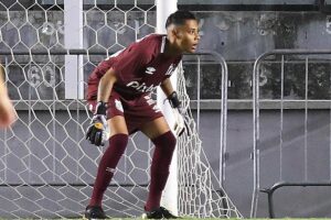 Anna Bia em ação pelo Santos no Campeonato Brasileiro