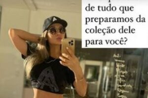 'Óculos, calça, blusa, boné, joias, tudo', escreveu a influenciadora Maíra Cardi sobre a Use Arthur Aguiar