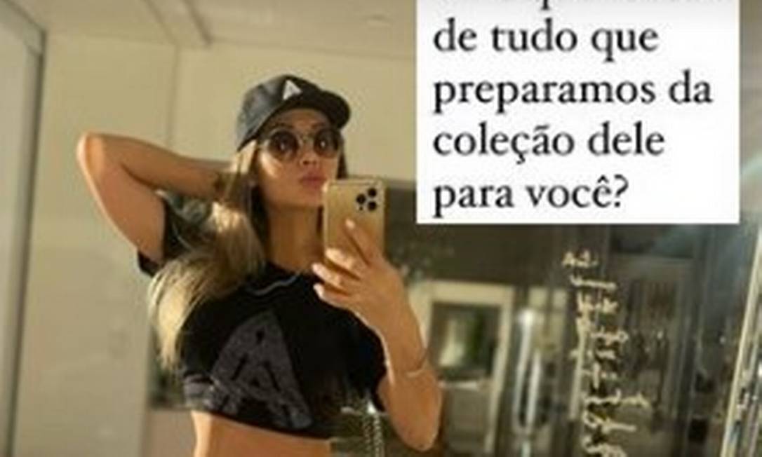 'Óculos, calça, blusa, boné, joias, tudo', escreveu a influenciadora Maíra Cardi sobre a Use Arthur Aguiar