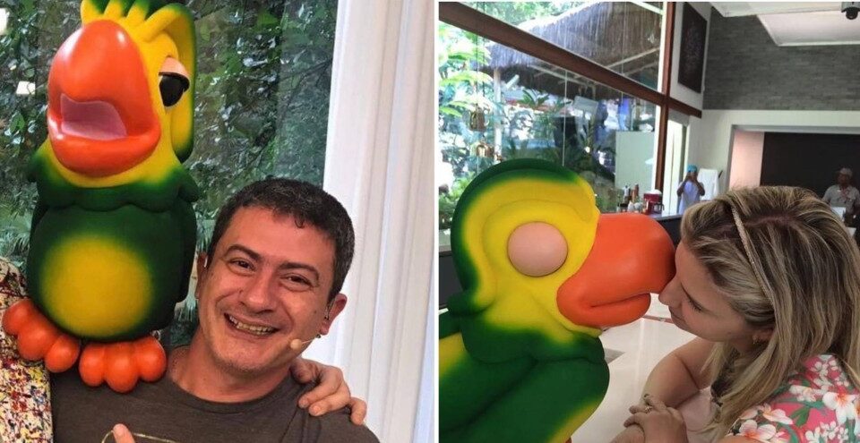 Público foi surpreendido com a chegada do personagem. Ex de Tom veiga, o Louro José, se pronuncia após chegada de novo papagaio no 'Mais Você'