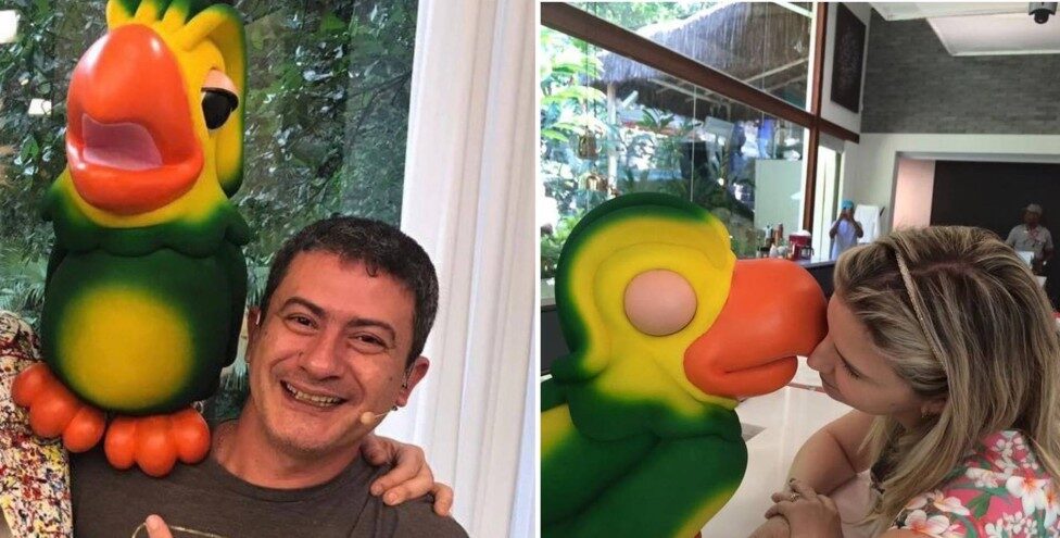 Público foi surpreendido com a chegada do personagem. Ex de Tom veiga, o Louro José, se pronuncia após chegada de novo papagaio no 'Mais Você'