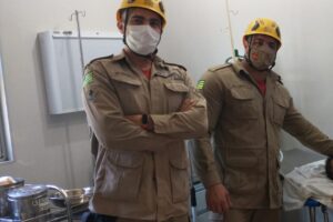 Bombeiros levaram criança ao Hospital Municipal. (Foto: Reprodução BM)