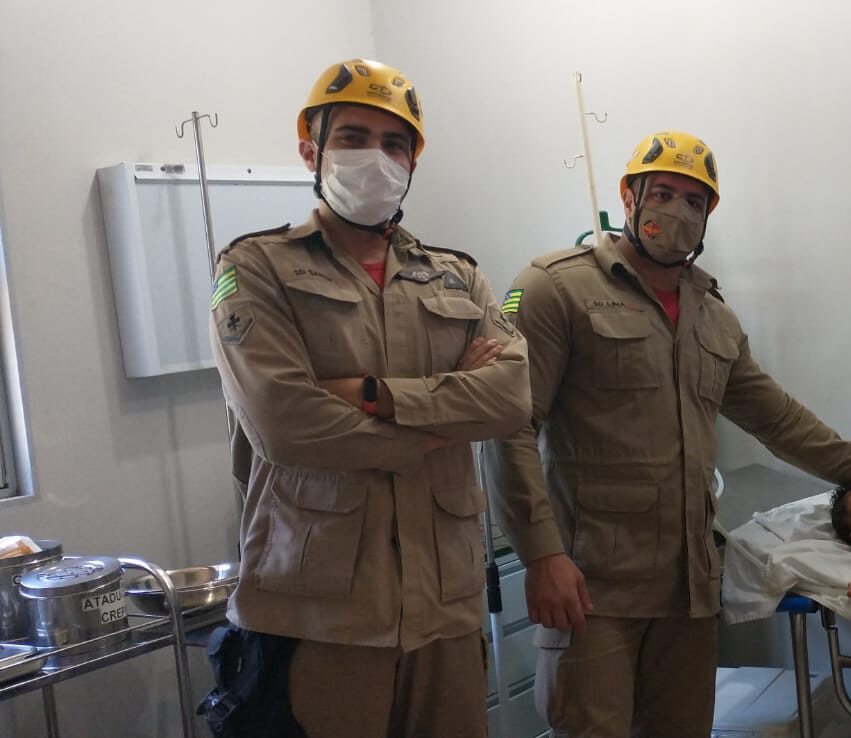 Bombeiros levaram criança ao Hospital Municipal. (Foto: Reprodução BM)