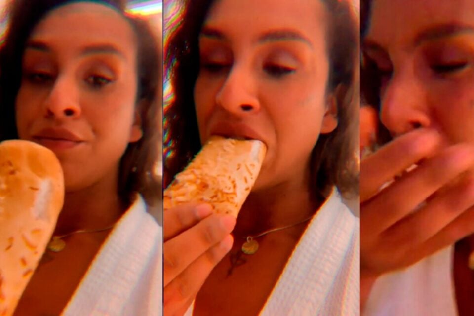 Lina posta vídeo cuspindo pão e torcida de Arthur Aguiar entende como deboche contra o participante do 'BBB 22'