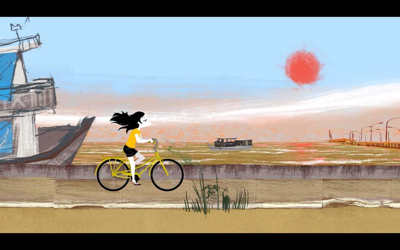 Cena do filme de animação "Solitude", de Tami Martins e Aron Miranda 