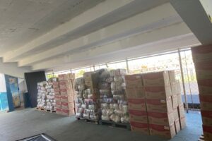 imagem de alimentos arrecadados