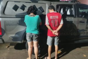 Casal é flagrado com dez bananas de dinamite em Aparecida de Goiânia (Foto: Divulgação)