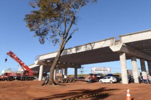 A entrega do Viaduto Perimetral, localizado entre as Avenidas Goiás Norte e Avenida Perimetral Norte, em Goiânia, foi novamente adiada. (Foto: divulgação)