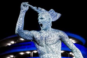 Estatua do Aguero no Manchester City