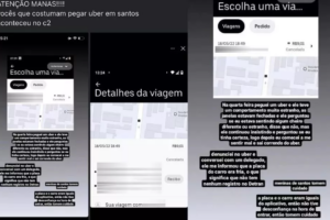 Jovem foge de motorista de aplicativo após ficar tonta com 'cheiro estranho' em São Paulo