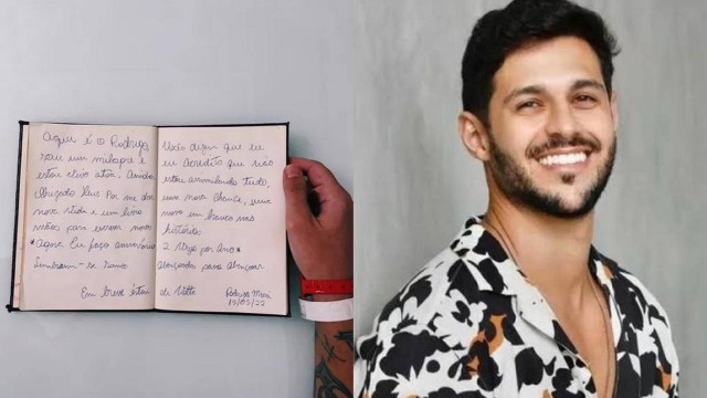 Rodrigo Mussi posta carta manuscrita para seus seguidores, primeira publicação feita pelo ex-BBB depois do acidente