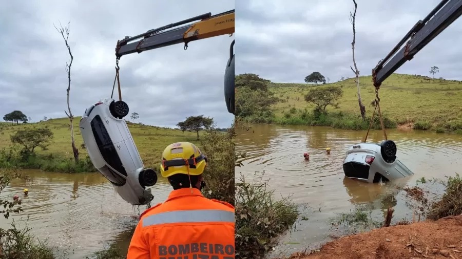 Quinta ocupante do carro foi socorrida por moradores de Conceição do Mato Dentro. Aniversariante e três pessoas morrem acidente MG