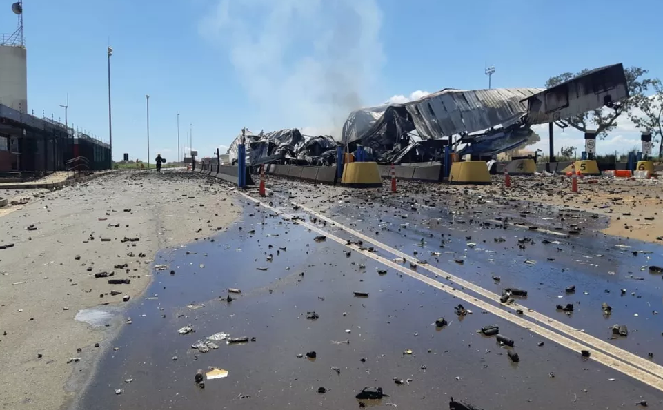 Mulher que perdeu audição após acidente em praça de pedágio na BR-050 deve ser indenizada em R$20 mil (Foto: PRF)