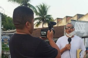 Carlos Ubiraci Francisco da Silva, um dos filhos afetivos de Flordelis, logo após a sair da prisão Foto: Divulgação