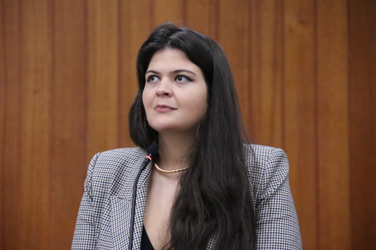 Vereadora Aava Santiago, presidente do PSDB de Goiânia: em defesa de Doria (Foto: Câmara Municipal)