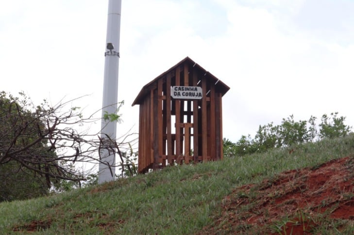 Prefeitura instala abrigos para proteger corujas de vandalismo, em Goiânia (Fotos: Prefeitura de Goiânia)