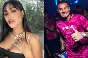 "Olhei para o celular e vi aquele bombardeio", disse ex-BBB. Flay se pronuncia após pai de MC Gui entregar que ela e o filho estão de romance