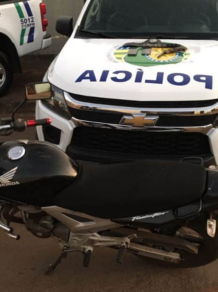Motocicleta roubada em Anápolis