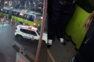 Idoso é agredido após assediar mulher dentro de ônibus e acaba preso em Minas Gerais