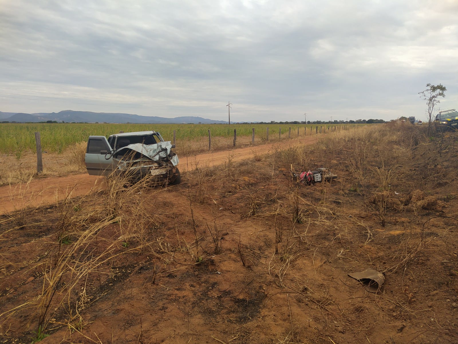 Trabalhador rural morre após ser atingido por carro na contramão na BR-070, em Bom Jardim