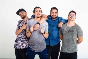 4 Amigos em Goiânia: show apresenta os humoristas Thiago Ventura, Afonso Padilha, Marcio Donato e Dihh Lopes