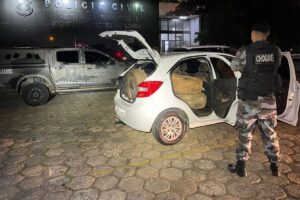 Polícia prende suspeitos de furtar estepes de caminhonetes em bares de Goiânia (Foto: PM)
