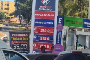 Posto vendeu Etanol no valor de R$ 2,99 e Gasolina a R$ 5,59 nesta quarta-feira (15). (Foto: Reprodução)