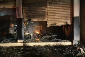 Incêndio destrói loja de bicicletas em Inhumas