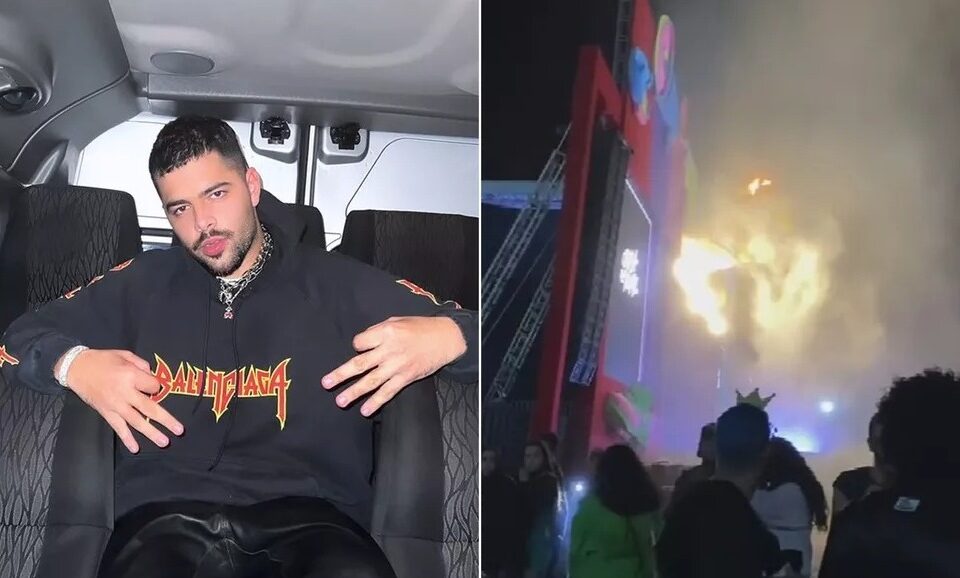 Show do DJ Pedro Sampaio é interrompido após princípio de incêndio em Aparecida (GO)