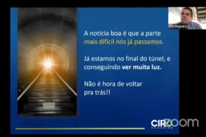 Ministro da Casa Civil, Ciro Nogueira, faz live (Foto: Reprodução)