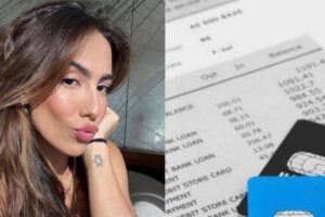 Gabi Brandt choca web ao revelar fatura do cartão de crédito: 'R$ 300 mil'
