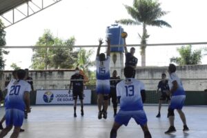 Jogo de vôlei dos Jogos Abertos de Goiás