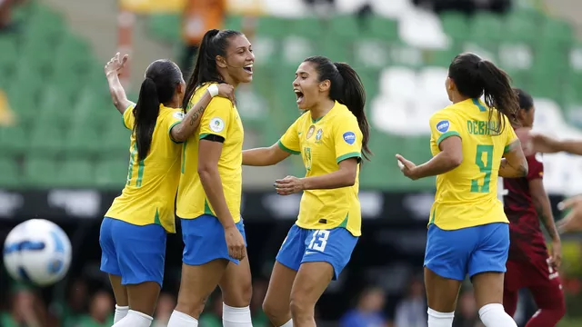 Brasil goleia no feminino