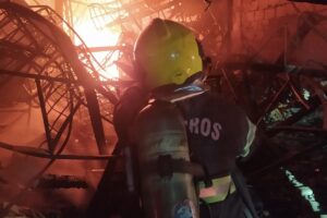 Goiânia: loja de peças na Vila Canaã pega fogo
