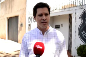 O deputado federal, Daniel Vilela, prestou depoimento sobre o momento em que uma motorista invadiu restaurante Empório Saccaria, em Goiânia