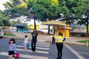 A operação Volta às Aulas, da SMM, vai orientar a partir de terça o trânsito nas proximidades de escolas da rede pública municipal de Goiânia. (Foto: divulgação/SMM)