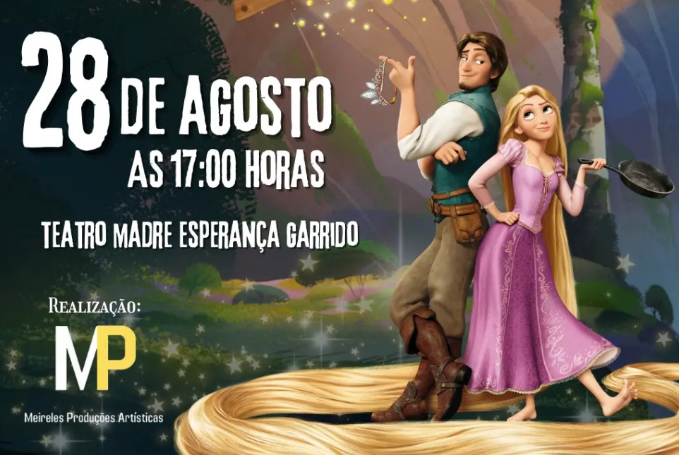 fim de semana em Goiânia tem o espetáculo "Rapunzel, o musical"