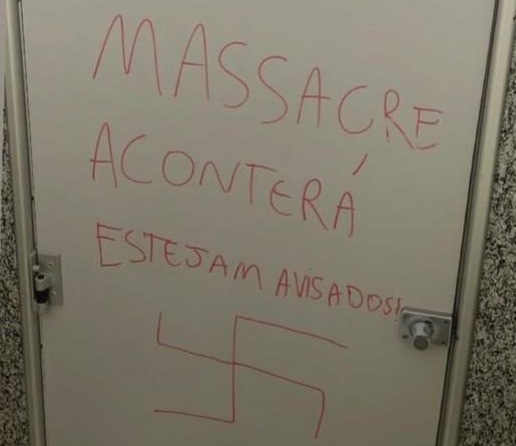 SP: colégio aciona polícia por ameaça de massacre pichada em banheiro