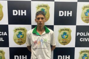 Wesley Lucas Rodrigues da Silva foi preso suspeito de matar a facadas Nayhan Leite Oliveira no Setor Campinas, em Goiânia