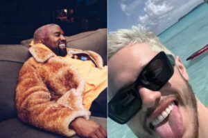 Kanye West zomba de término de Kim Kardashian e Pete Davidson