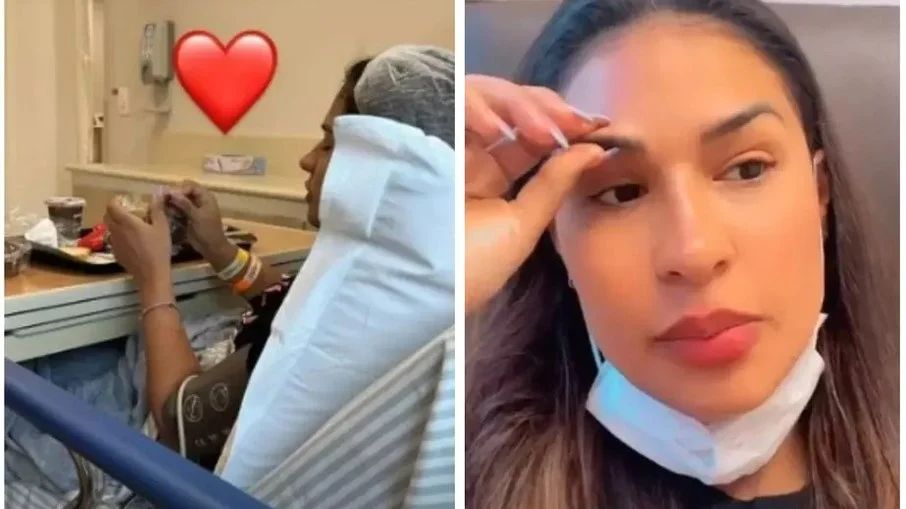 Simone Mendes aparece em hospital após festa de aniversário do filho