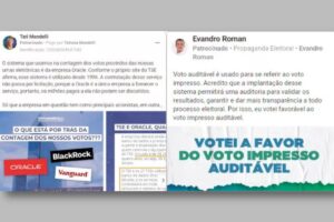 Candidatos fazem anúncios pagos com fake news sobre urnas (Foto: Reprodução)
