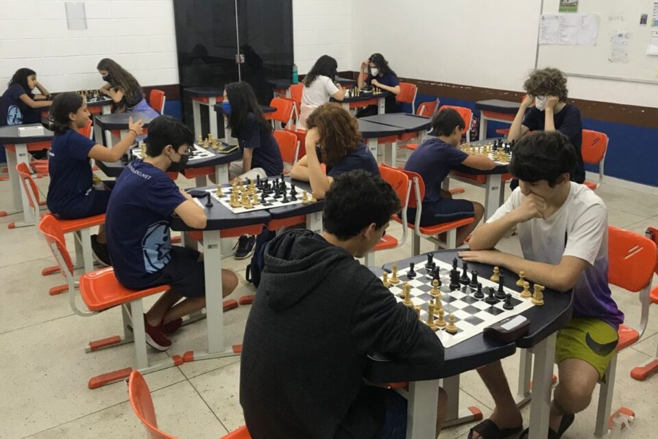 Alunos da rede pública e privada de Goiânia disputam torneio de xadrez (Divulgação)