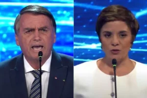 Candidato falou em debate que jornalista é uma vergonha. Famosos demonstram solidariedade a Vera Magalhães após ataque de Bolsonaro