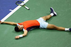 Alcaraz comemora vitória no US Open