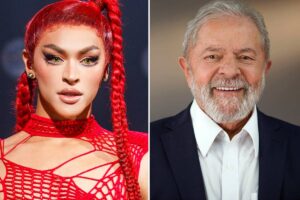 Pabllo Vittar vai a evento em apoio a Lula, do PT, e diz 'quanto mais votos, melhor' (Foto: Instagram)