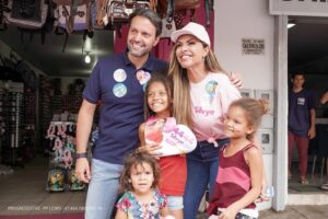 Alexandre Baldy e Silvye Alves fazem campanha em Aparecida de Goiânia